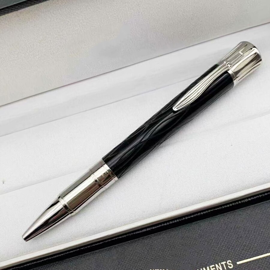 Mark Twain Rollerball Pen Balpennen Blauw Wijnrood Hars Graveren Kantoor Schoolbenodigdheden Met Serienummer 0068/8000 H: 4 / no box