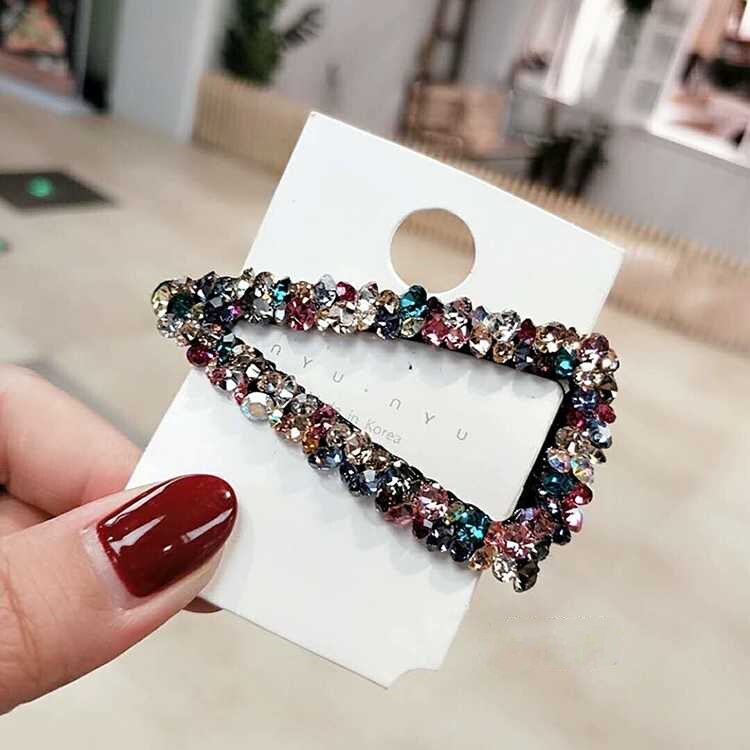 Meisjeshaarklauw geometrische imitatieparel haarspeld krab retro hartvormige kristallen haarspeldjes haaraccessoires voor vrouwen