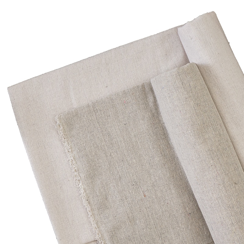 Najlepiej sprzedająca się surowa tkanina eko len szorstka solidna poliestrowa tkanina bawełniana robić szycia worek robić przechowywania i poszewka na poduszkę w tle