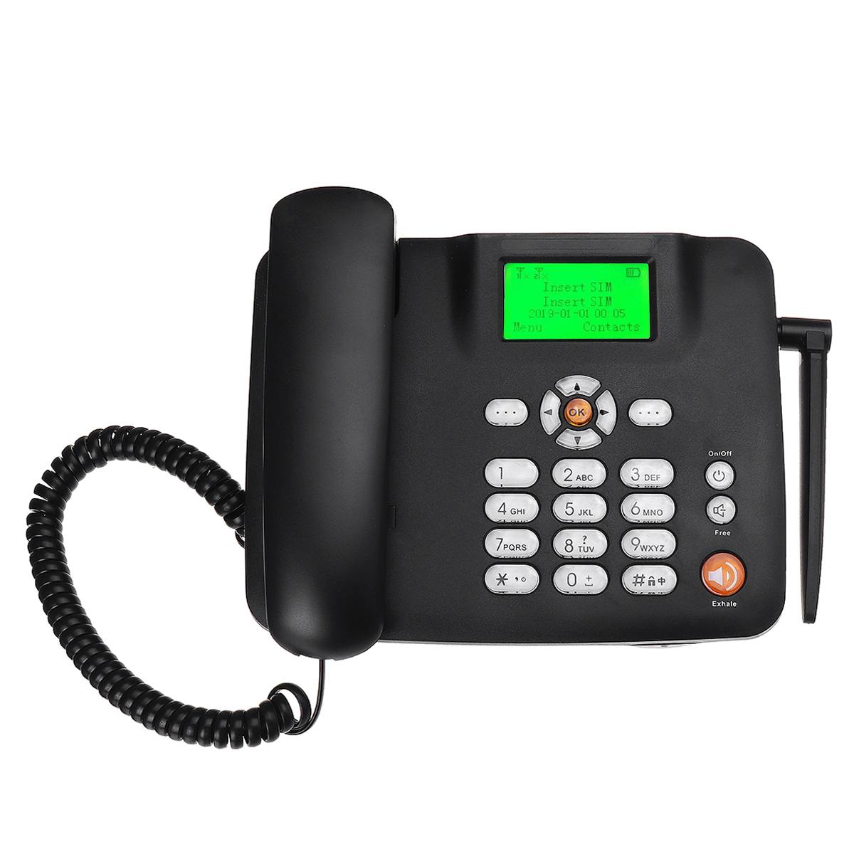 Portable Wireless Cordless Telephone GSM Desk Phone SIM Card Mobile Desktop Phone Landline Phone Fixed SNS Telephone Home Office