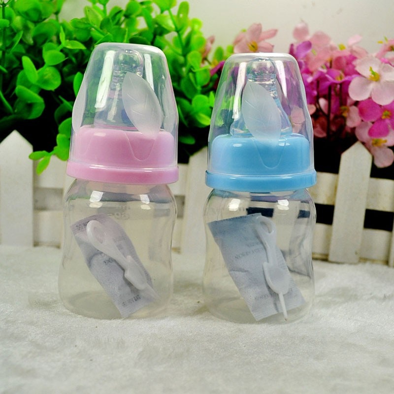 Baby Care 60Ml 2 Oz Silicone Baby Zuigfles Pasgeboren Voeden Verpleging Tepel Fles Kids Sap/Water Flessen