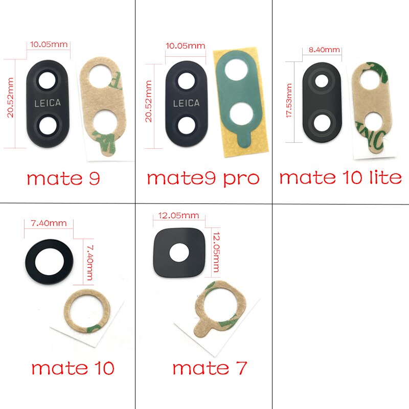 Back Rear Camera glass Lens Cover with Adhesive For Huawei Mate 10 Lite / Honor 9i Nova 2i G10 / Mate 10 9 pro 7