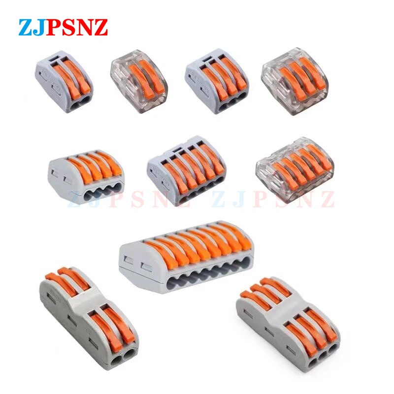 Quick Splitter 2 In 4/6 Out 3 In 6/9 Out Wires Connector Universal Wiring Cable Connector Push-in Conductors Terminal Block