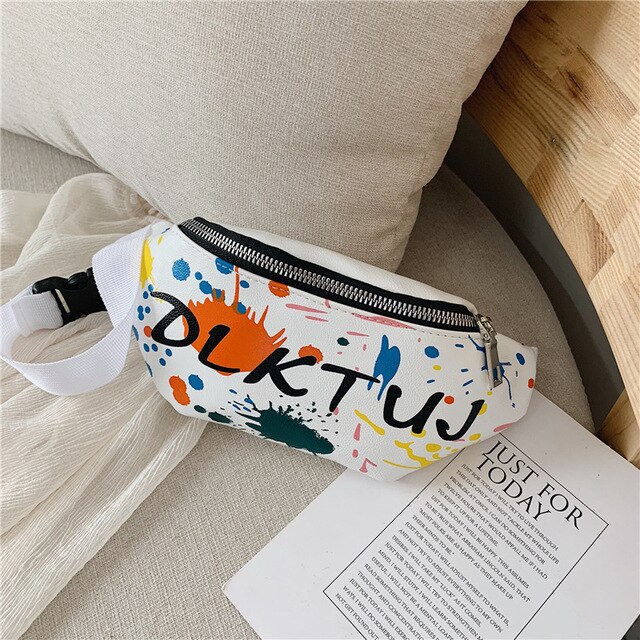 Toddler Boys Girls Fanny Pack Trendy Print Crossbody Bum Bag Waist Pack for Daily Trip Children: C