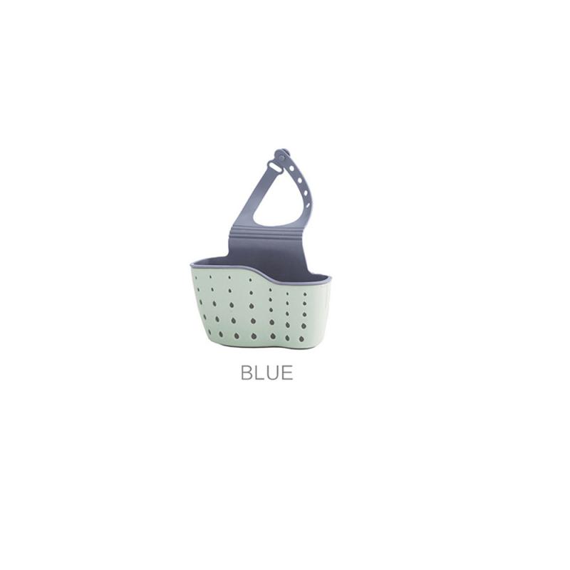 Kitchen Sink Holder Hanging Drain Basket Adjustable Soap Sponge Shelf Organizer Bathroom Faucet Holder Rack Kitchen Accessories: Light Grey