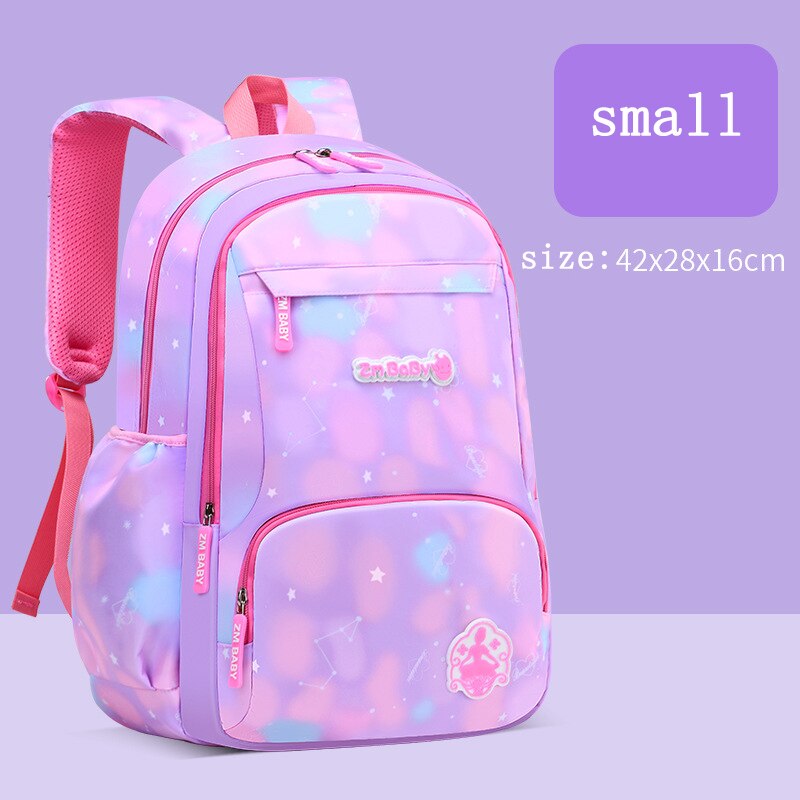 Lichtgewicht Rangen 1-3-6 Roze Schooltassen Voor Tieners Meisjes Rugzakken Kinderen Orthopedie Primaire Schooltas Mochila infantil: small size purple