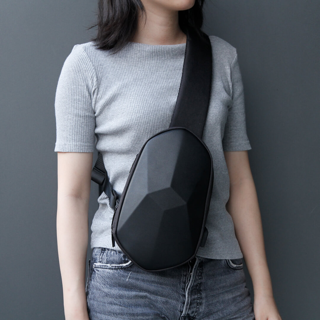 Xiaomi-Bolso de pecho con poliedro impermeable para hombre y mujer, mochila de hombro portátil para ocio