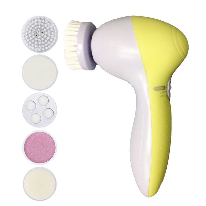 Elektrischer Gesichtsreiniger, 5-in-1, Gesichtsreinigungsbürste, Waschmaschine, Spa, Hautpflege, Massagegerät, Mitesser-Reinigung, Gesichtsreiniger-Werkzeuge