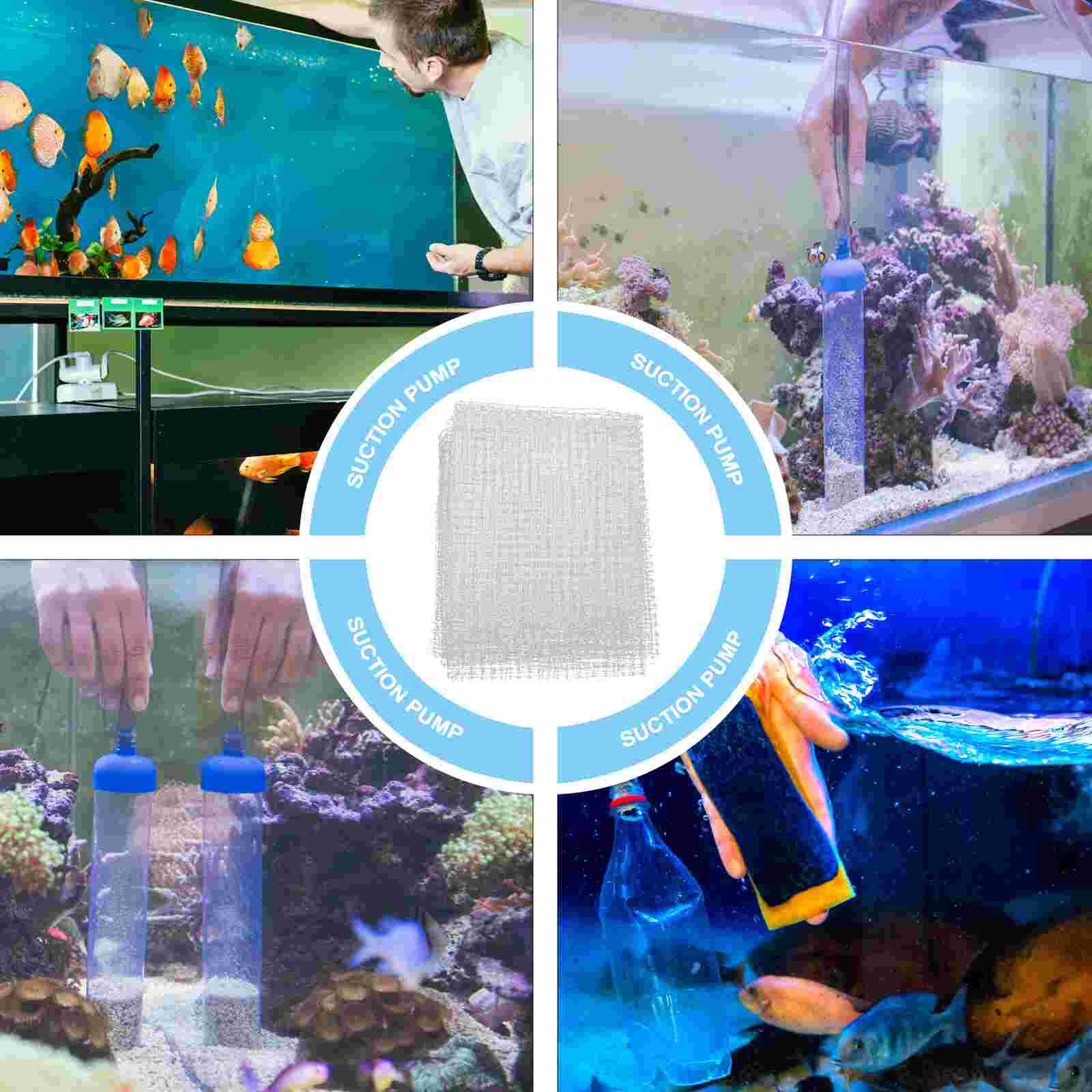 Aquarium Screen Net Clear Mesh: 2pcs DIY Tank Mesh Screen Nets Air Screen Net Tank Replacement Nets for Aquarium Tank Covering