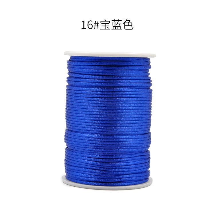 100m/roll DIY Wax Line Round Teabag Waxed Cotton Hand Made 2mm Necklace Rope Knitting Cord 1 Roll String Beading Thread: 6