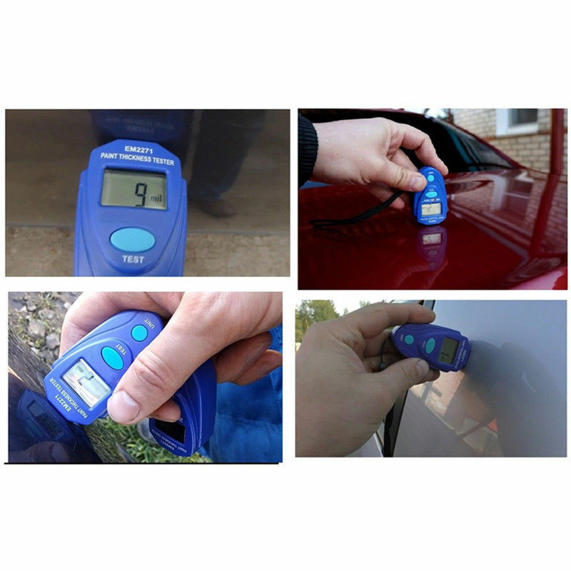LCD Digital Car Paint Coating Thickness Probe Tester Gauge Meter Measuring Tool