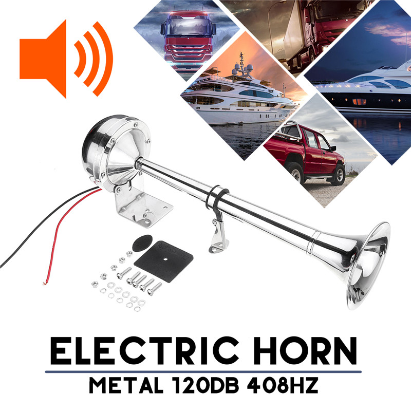 120db Elektrische Trein Horn super luid 12 V enkele hoorn aluminium buis gas hoorn elektrische claxon elektromagnetische klep trein