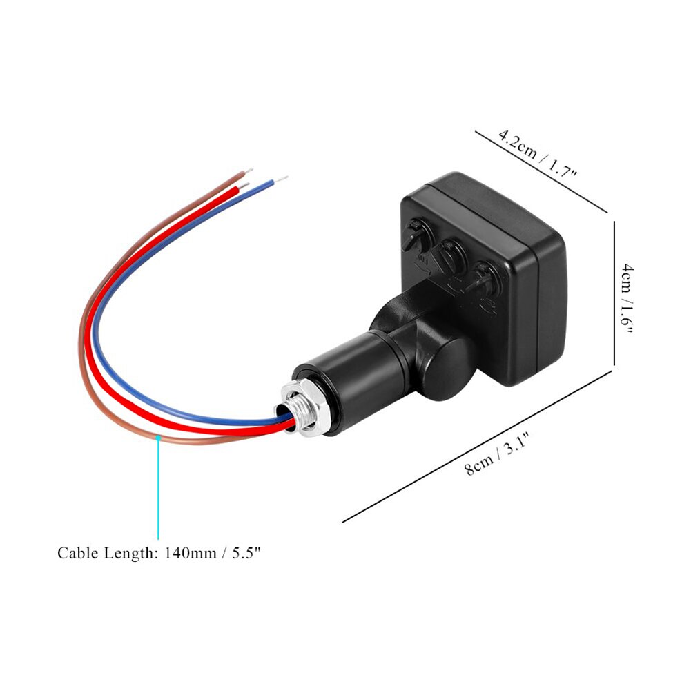 Pir Motion Sensor 12Mm 220V Infrarood Automatische Beweging Detector Timer Dc 12V Outdoor Sensor Licht Schakelaar Voor led Gloeilamp