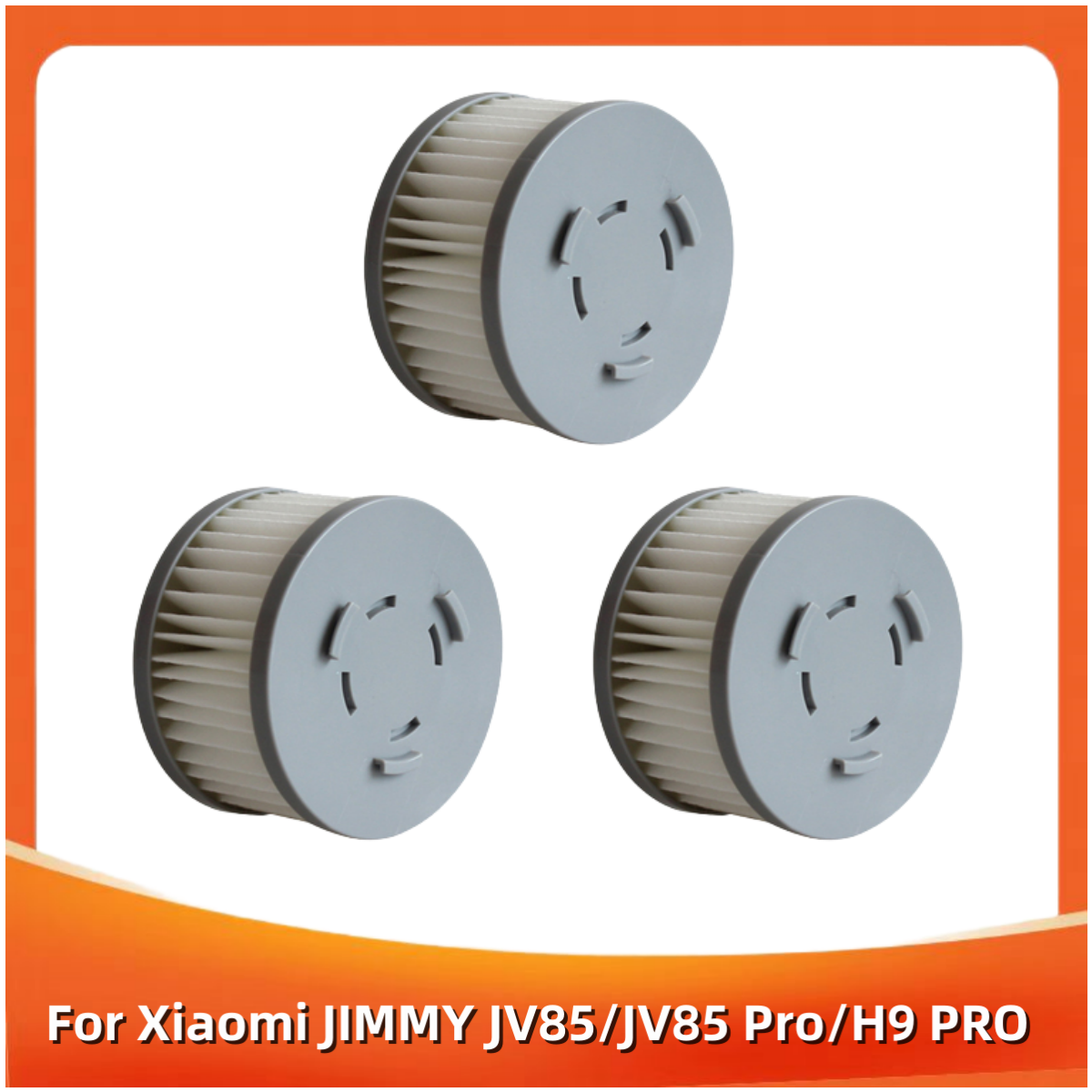 1/3/5/10 Uds filtro HEPA para Xiaomi JIMMY JV85/JV85 Pro/H9 PRO piezas de aspiradora inalámbrica de mano: Gris claro