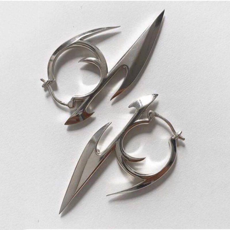 Pendientes góticos Punk con personalidad Y2K, colgante de dardo Cyberpunk Unisex, pendientes de , accesorios de joyería,: Marrón
