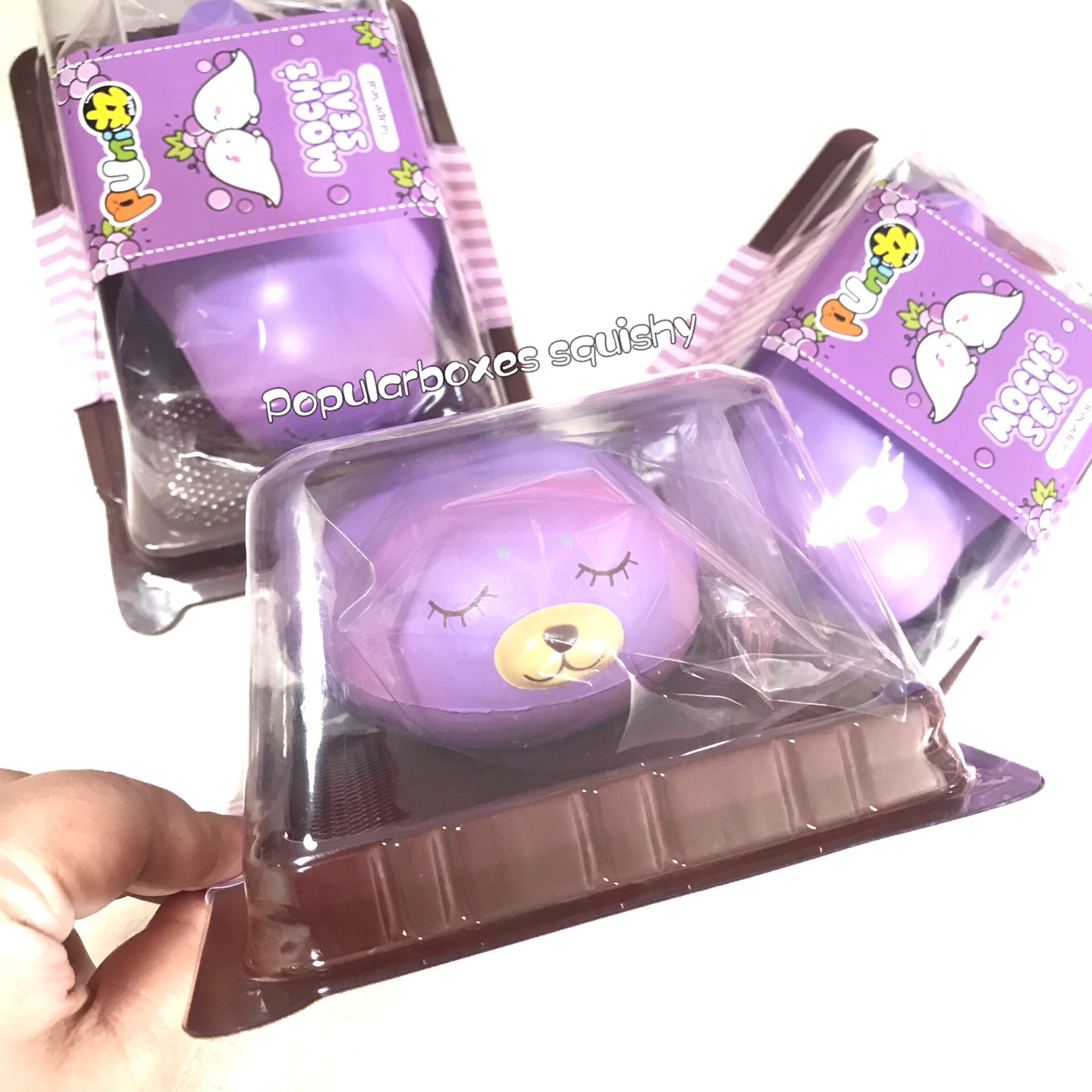 Punimaru mochi seal grote en mini squishy speelgoed