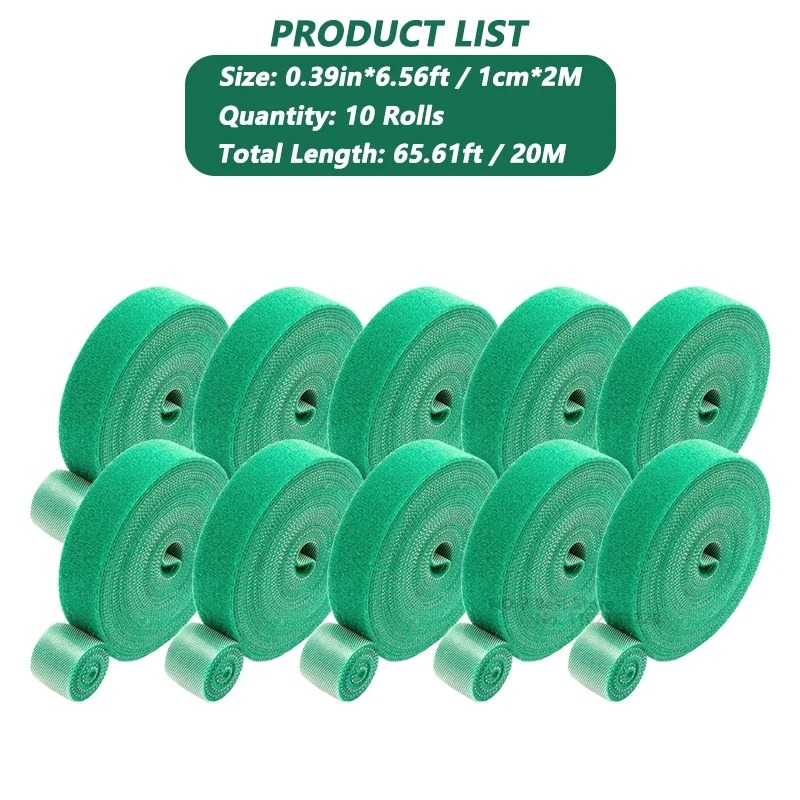 Tutores para plantas, planta autoadhesiva, atado de cables de nailon, soporte para plantas trepadoras, cinta de sujeción verde, cuidado reutilizable, suministros de jardín: Naranja