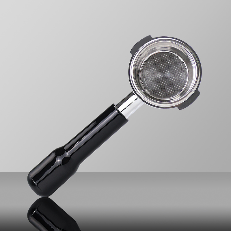 58 mm bodenloser Siebträger für E61 EXPOBAR Gemilai zwei Ohren mit 2 Tassen Filterkorb Kaffeezubehör Espressomaschine Barista: Licht Grau