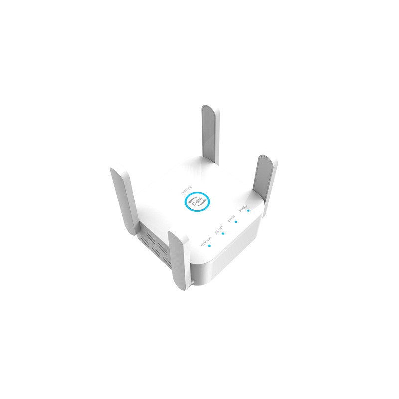 1200M Dual Frequenz Drahtlose WiFi Verlängerung Routing Verstärker WIFI Signal Verstärker Hause Büro: Weiß / EU-Stecker