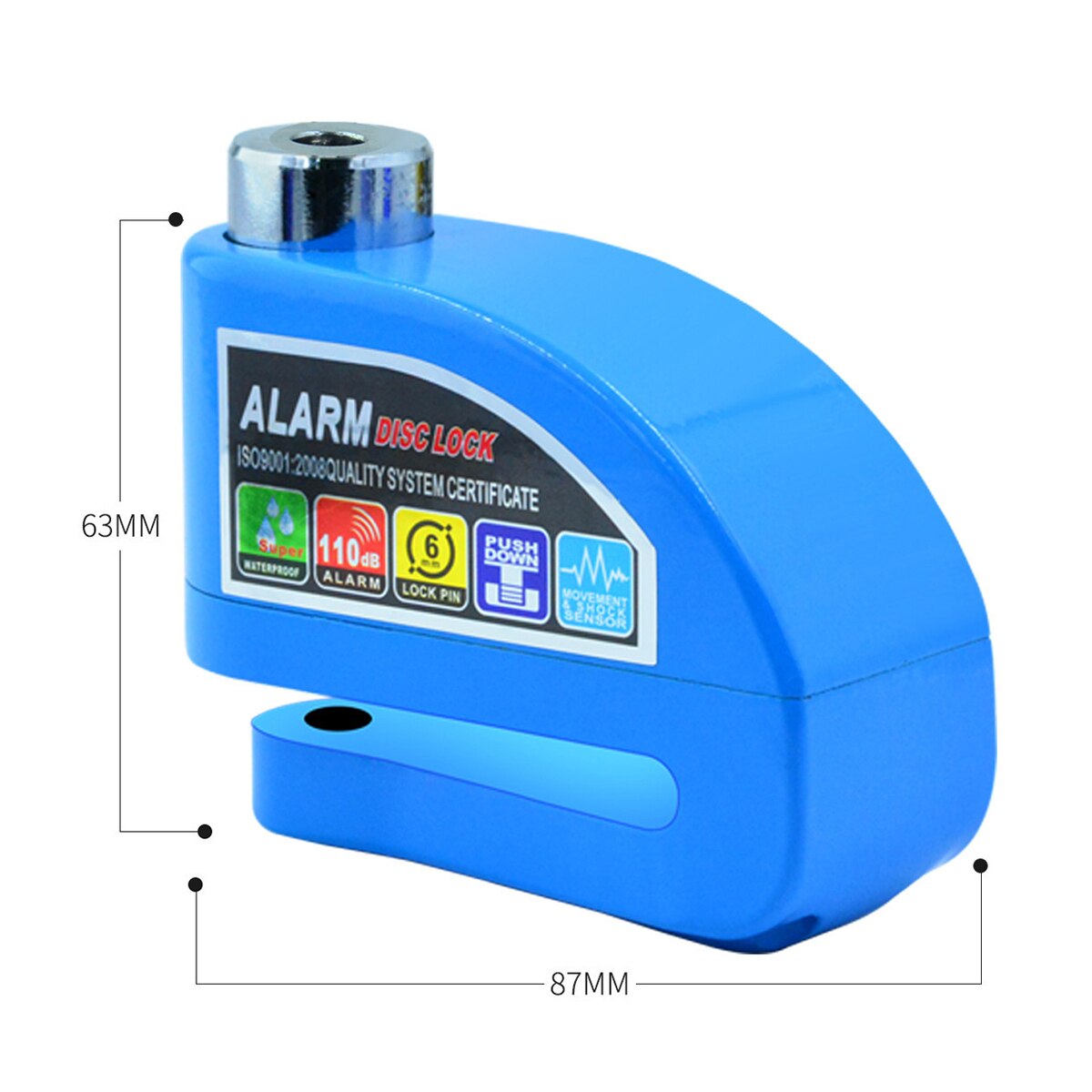 Motorcycle Alarm Lock Bike Lock Anti-theft Lock Moto Disc Brake Lock +Bag +Reminder Rope Waterproof Security Alarm Protection