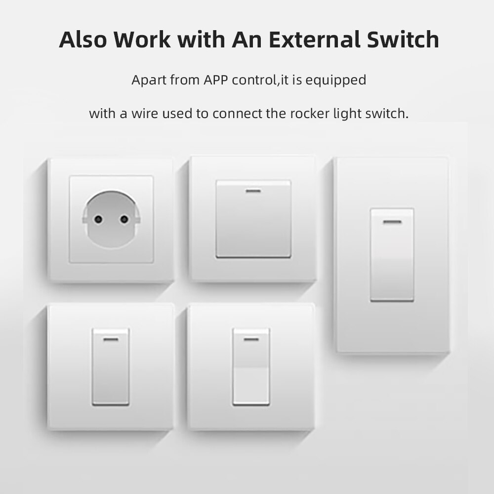 ITEAD SONOFF MINI DIY Smart Switch Twee Manier WIFI/LAN/APP/Voice Afstandsbediening Werk met Externe lichtschakelaar Google Home Alexa