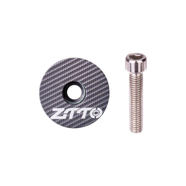 ZTTO Mountain Bicycle Internal Headset 44mm 56mm MTB Threadless Sealed Bearing 45 Degree ZS44 ZS56 Tapered Straight Fork Steerer: 1pcs cap Carbon