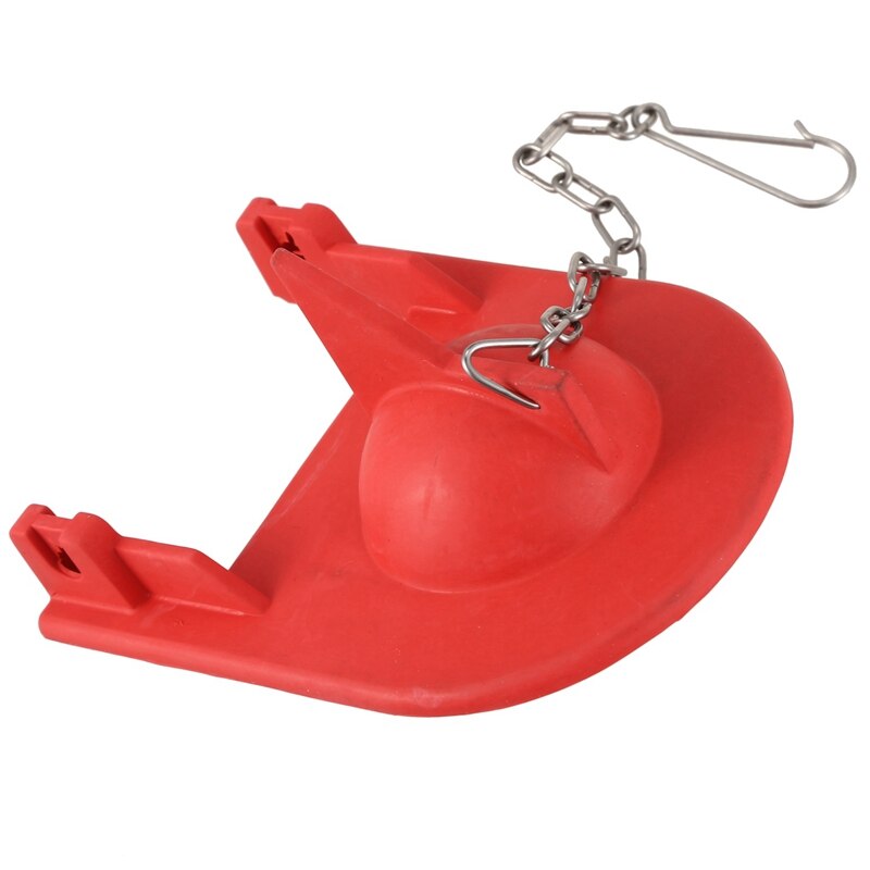 5 Pack Universal Toilet Tank Flapper -Easy to Install-Long Lasting All Seal- Red