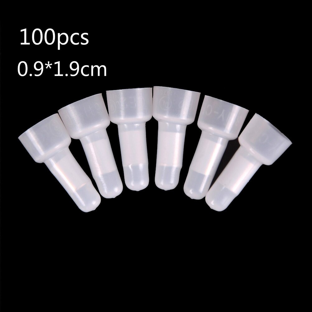 100 PCS CE2 Closed End Crimp Caps Electrical Wire Cable Terminals Connectors Set AWG 16-14