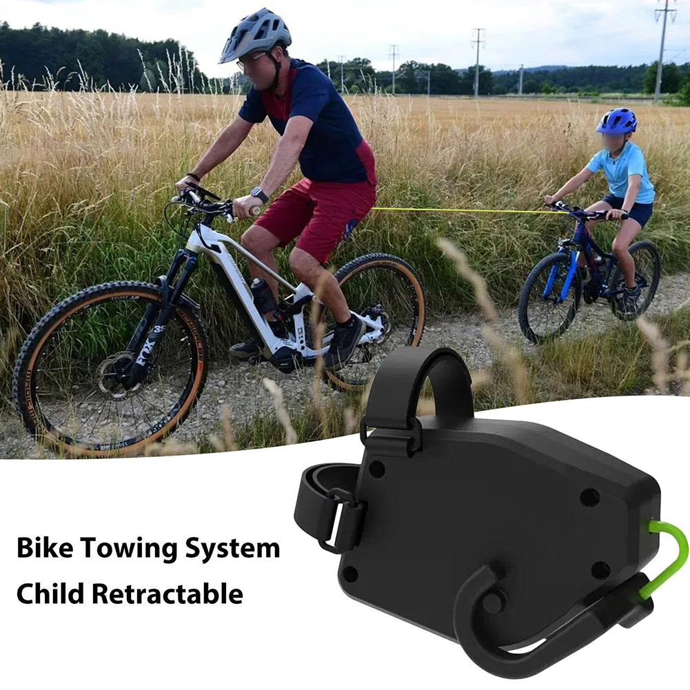 Fahrrad-Abschleppseil, Eltern-Kind-Rucksäcke, Bandgurte, schwarze Abschleppgurte, Traktionsgurt, kompaktes Gewicht, G-Doppelhaken
