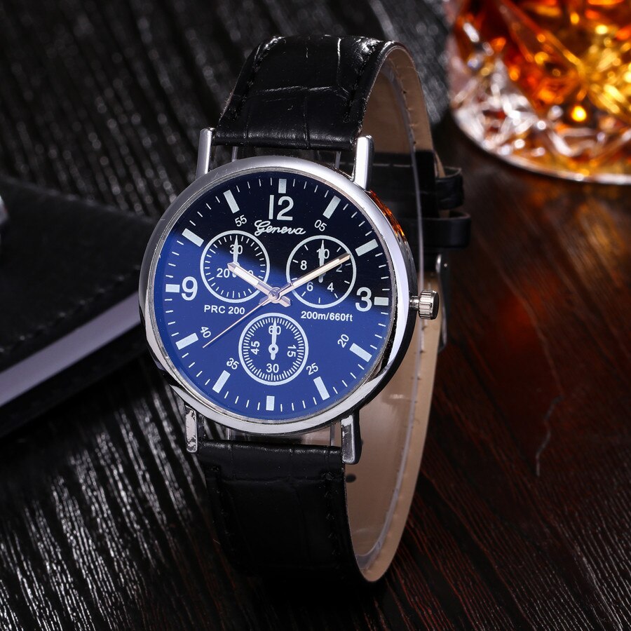 Blu Ray Glas Horloge Neutrale Quartz Simuleert De Polshorloge 10.1