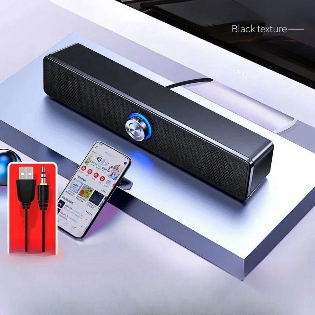 4D Surround Speaker Home Theater Sound System Computer Soundbar for TV Subwoofer Wired Stereo Strong Bass USB Dual Speaker HIFI