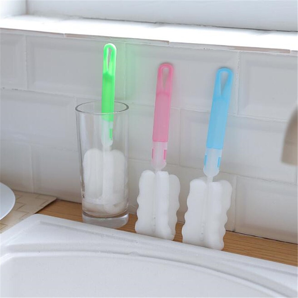 1 PC Küche Reinigung Werkzeug Schwamm Bürste Pro Weinglas Flasche Coffe Tee Glas Tasse Glas Kichen Zubehör Flasche Bürste Tasse Bürste