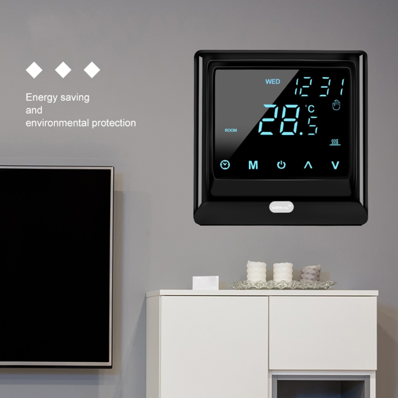 16A Wifi Smart Thermostat Digital Temperature Controller LCD Display Touch Screen for Wall Hanging Furnace Steam Room