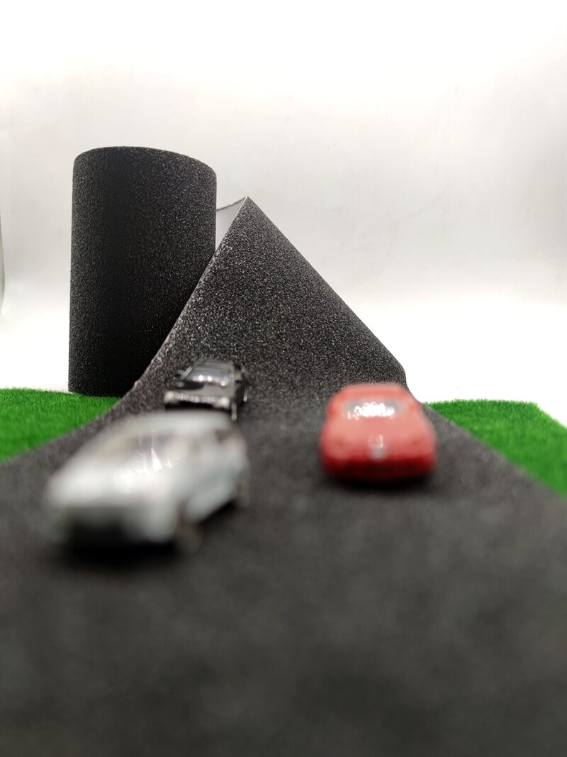 Black Model Interstate Road Tape with Back Adhesive Tar Country Road railway layout sand table materials Landscape Modeling
