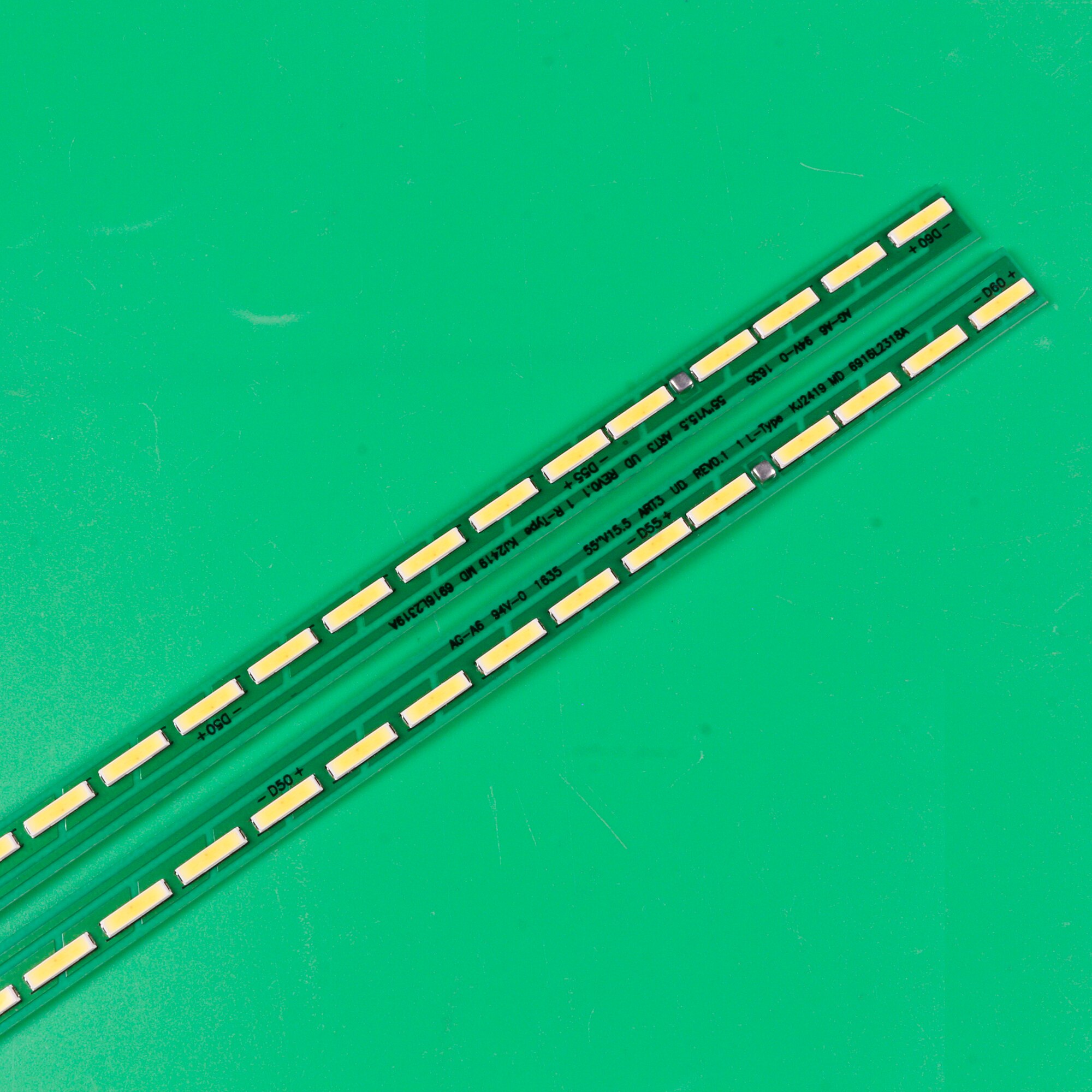 Tira de luces LED de retroiluminación, accesorio para LG 55uh6030 55UF7767 55UH625V 55UH615V 55uf680v 55UF770V 55SM8600PLA 6922L-0159A 55UH6250 55UH620V, 2 unidades