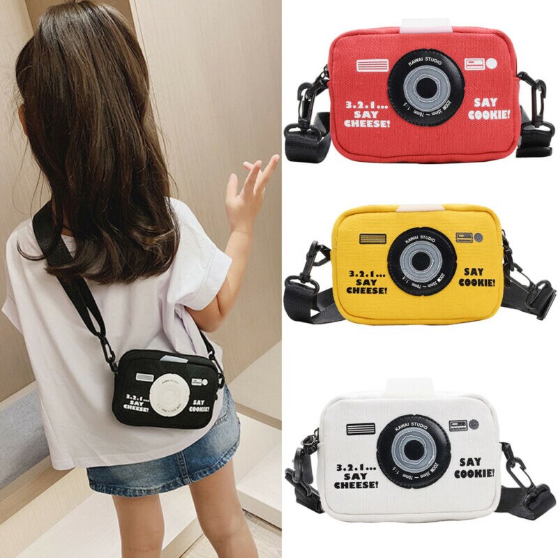 Kids Messenger Bags Canvas Camera Tas Wilde Portemonnee Meisjes Accessoires Tas Cool