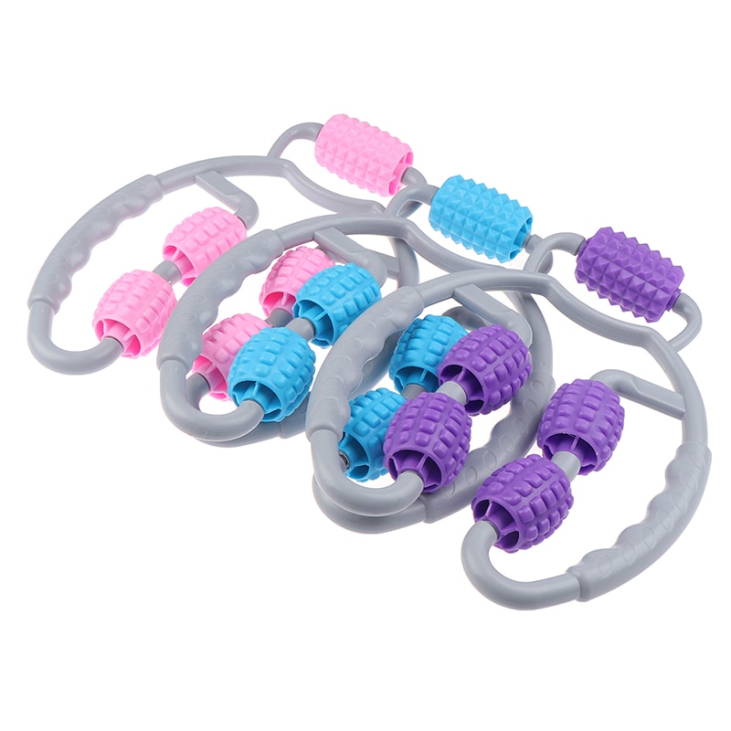 1pc eliminere muskelafslapning hjul kalv massage rulle fitness skum skaft ring ben klemme massager