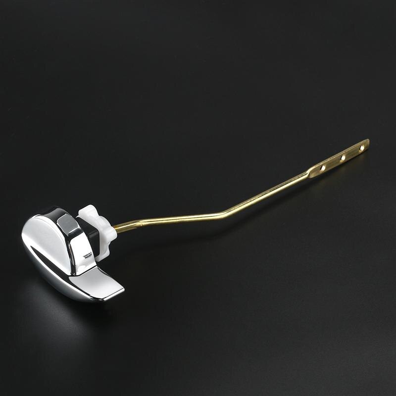 Fitting Side Mount Toilet Lever Handle For Toilet Tank High-Grade Metal Accessories Suitable For Most Toilets Silver And Golden