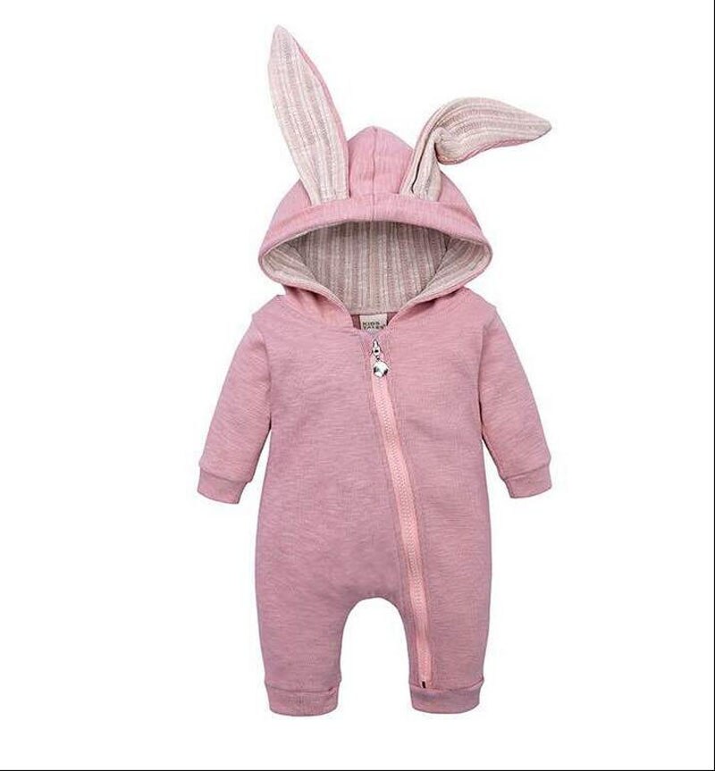 Combinaison manches longues pour petits garçons filles | 0-24M, combinaison pour petits garçons et filles à capuchon solide, vêtements d'automne: D / 24M