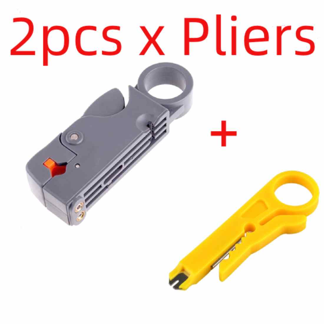 Automatisk stripping tang wire stripper wire kabel verktøy kabel stripper tang decrustation tang håndverktøy 2 stk: 2 stk x tang