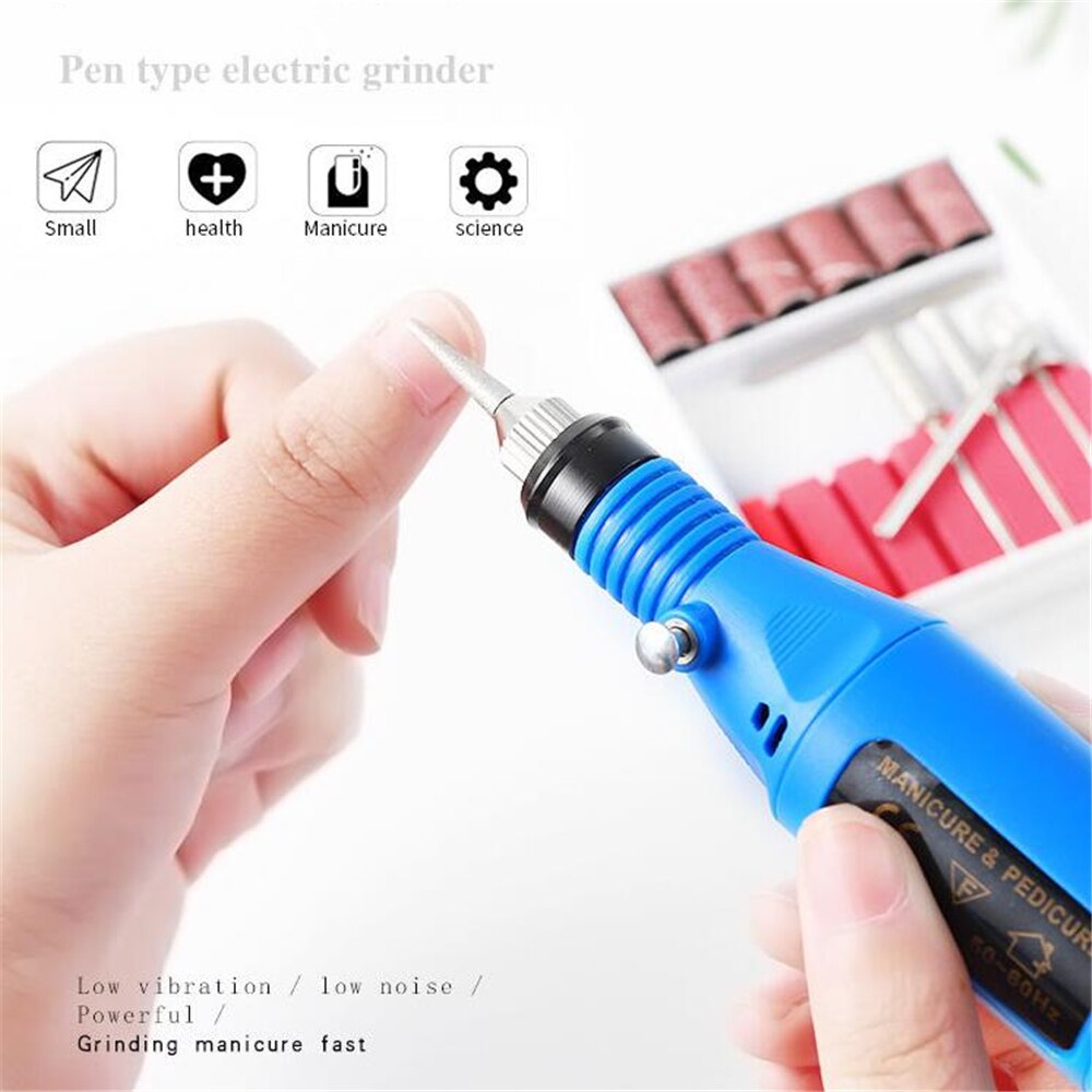 électrique perceuse à ongles Machine manucure Machine pédicure perceuse ensemble lime à ongles meuleuse polisseuse Nail Art équipement outils