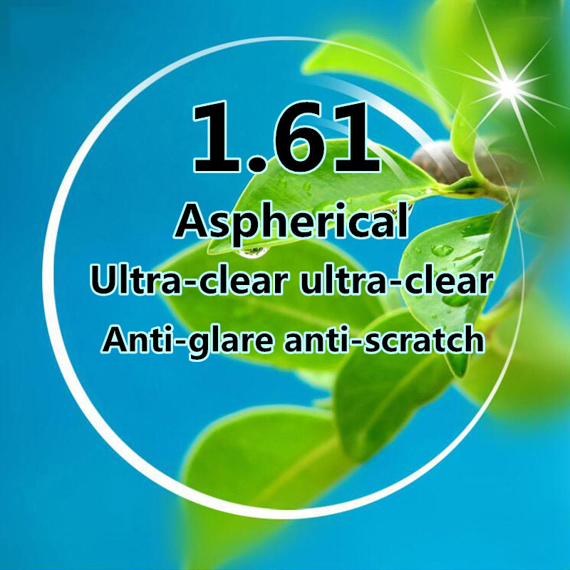 1.56 1.61 1.67 1.74 Lente Asférica anti scratch prescrição Óptica lente azul claro Anti radiação anti fadiga lentes fotocromáticas: 161 aspherical