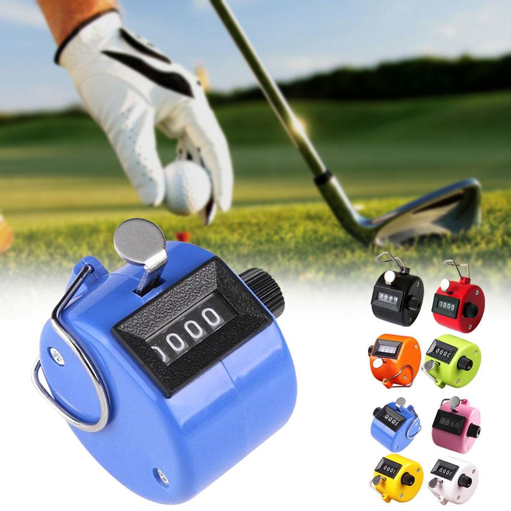 1x Hand Tally Counter metal counter 4 digit Manual counters Pressing the manual counter People Counting Clicker Golf Points