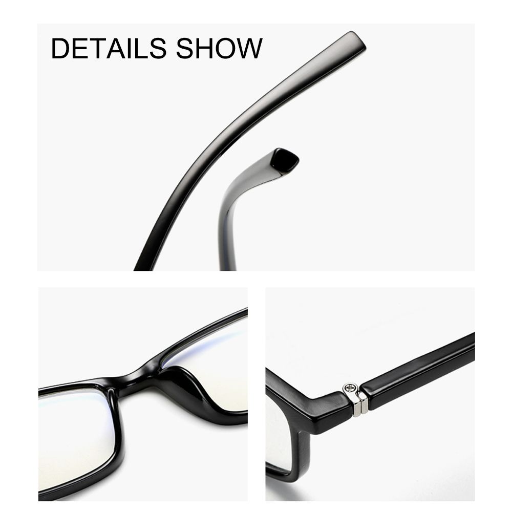 Square Blue Light Blocking Glasses – Computer/Gamer Eyewear With UV Protection