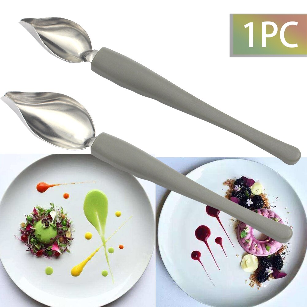 Stainless Steel Kitchen Draw Tools Decoration Portable Sauce Painting Coffee Pencil Mini Accessories Home Anti-slip Chef Spoon