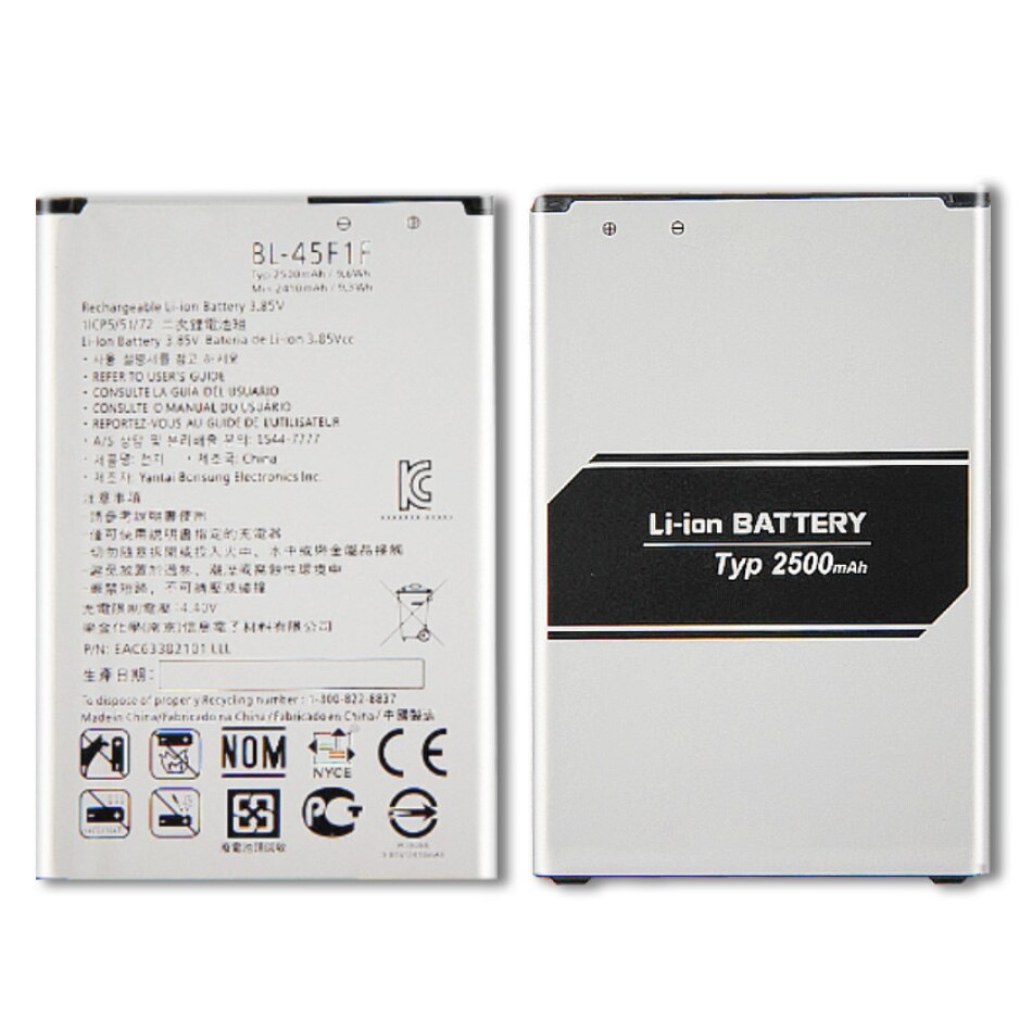 Batería de BL-45F1F de , 2500mAh, para LG K9, K8, K4, K3, M160, MS210, X230K, M160, X240K, LV3, , versión
