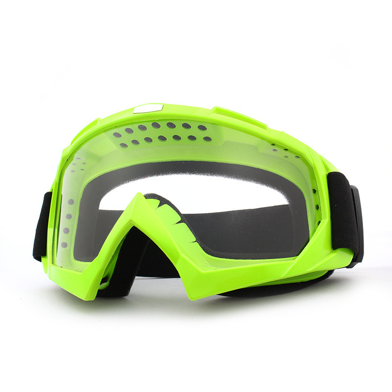 Gafas de Motocross para adultos, Gafas de motocicleta ATV, lentes transparentes, casco de esquí, Googles todoterreno para Kawasaki Oculos Gafas: Azul