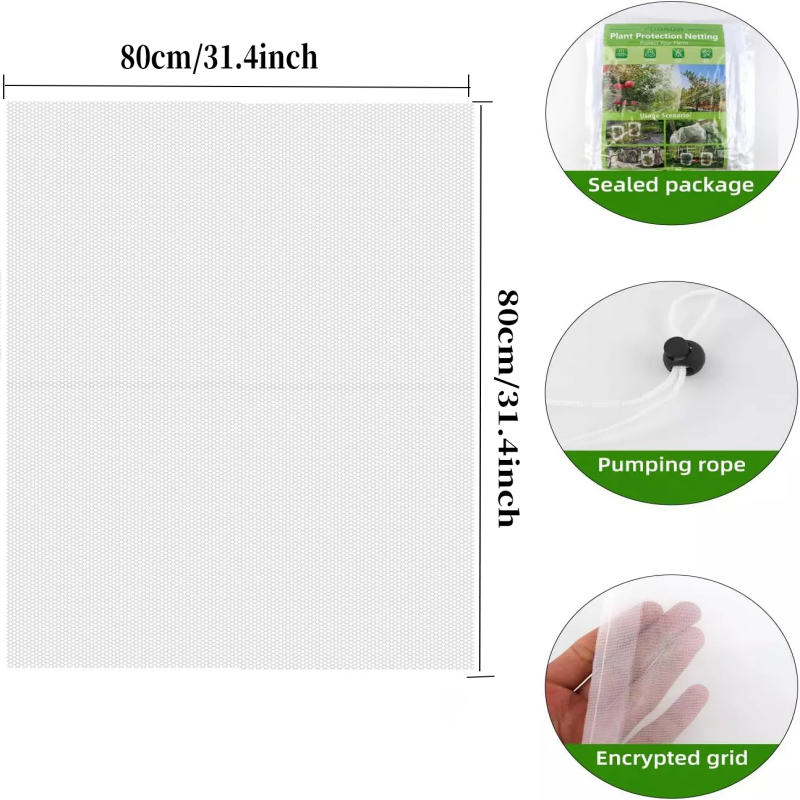 Juste de protection anti-insectes pour plantes, arbre fruitier, filet anti-insectes, filet anti-oiseaux, évite l'endurance, ULanti-insectes, dessin anti-oiseaux: Beige