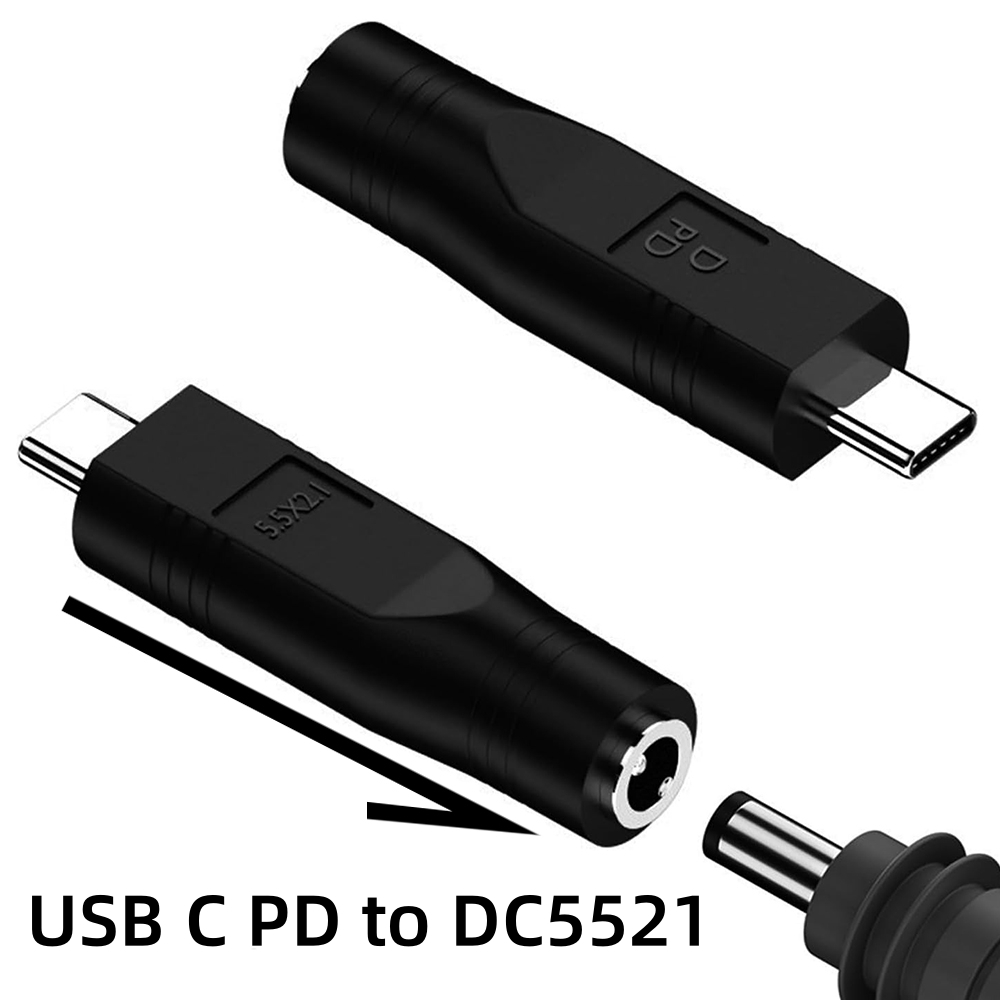 Cable de alimentación USB C macho a CC hembra, adaptador PD100w para Mini Cable Starlink, cabezal de repuesto Plug And Play, 1/2 Uds.