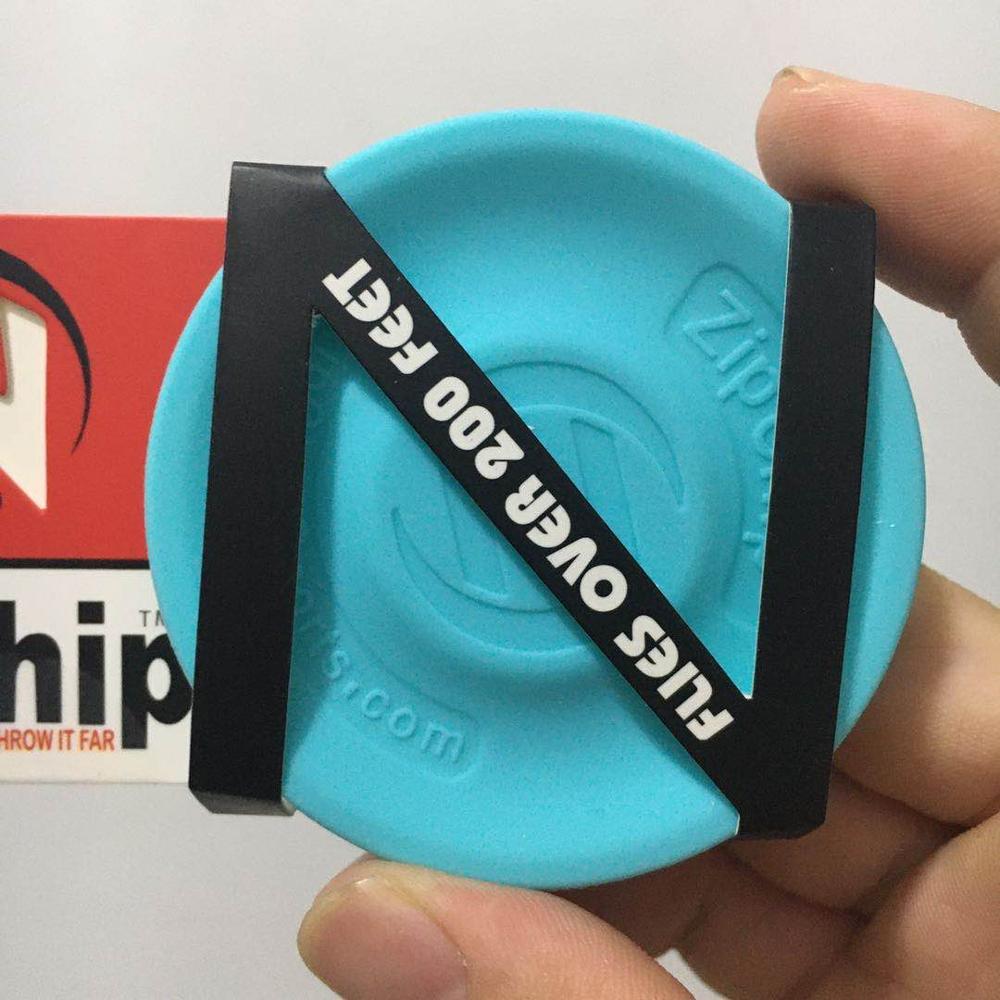 10 farben Mini Tasche Flexible Zip Chip Fliegen Discs können wählen Weichen Neue Spin Zipchip In Fang Spiel Flying Disc: Blau